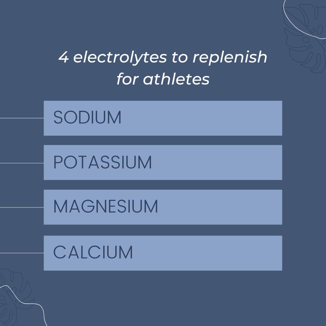 4 electrolytes to replenish for athletes