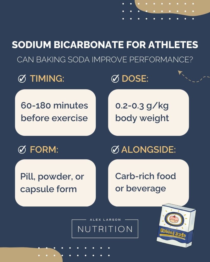 Sodium bicarbonate for athletes and lactic acid build-up